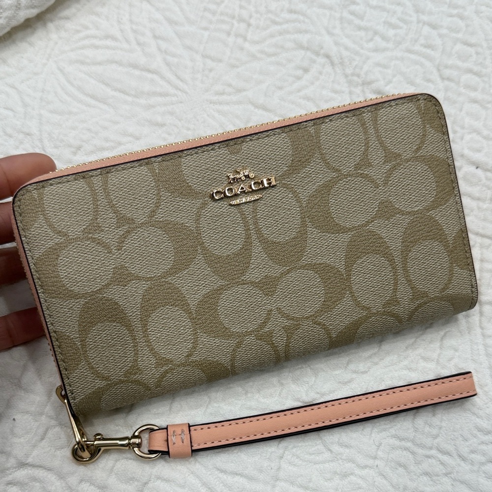 Coach Signature Wristlet Wallet